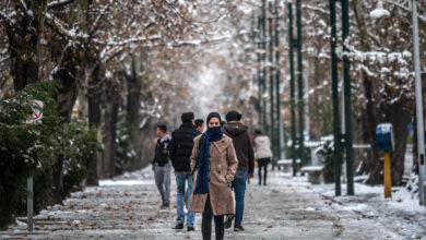 بارش برف و باران و ماندگاری هوای سرد در این مناطق کشور |  وضعیت آب و هوا امروز جمعه ۹ آذر ۱۴۰۳