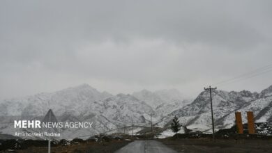 جاده‌ ۲۴ استان کشور امروز برفی و بارانی است