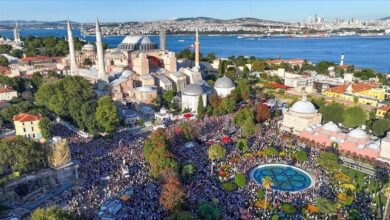 راهپیمایی ابراز همبستگی با غزه در استانبول