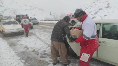 امدادرسانی به بیش از ۱۴۰۰ نفر از متاثرین برف و کولاک در ۷۲ ساعت گذشته