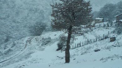 بارش باران و ریزش برف در ارتفاعات گلستان