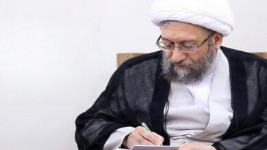 پیام تسلیت آیت‌الله آملی لاریجانی در پی درگذشت مرحوم مصطفی برزگر گنجی