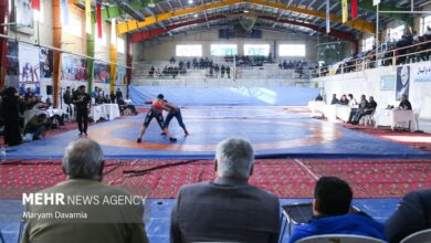 تجلیل از قهرمانان کشتی در مازندران