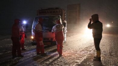 امدادرسانی به ۲۳۲ خودرو گرفتار در برف محورهای اردبیل