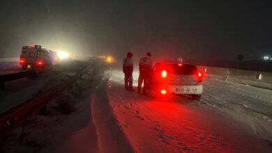 امدادرسانی هلال احمرخراسان شمالی  به ۷۴۰ نفر گرفتار در برف و کولاک