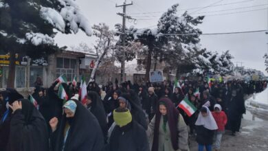 حضور با شکوه مردم روستای خورهشت در راهپیمایی ۲۲ بهمن