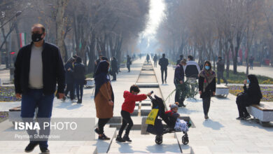 کاهش دمای ۸ تا ۱۲ درجه‌ای در اصفهان