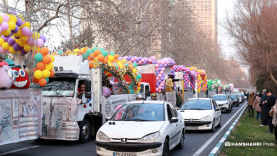 کاروان استقبال از نوروز در خیابان های تهران