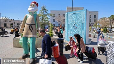 برپایی غرفه‌های استقبال از بهار در تهران