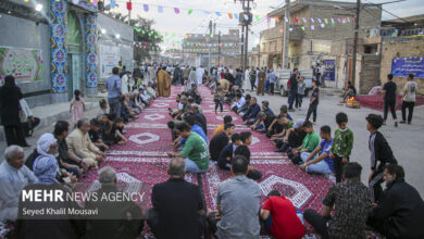 سفره ۳۰۰ متری امام حسنی‌ها در اهواز