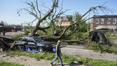 طوفان مرگبار در میزوری آمریکا جان دست کم ۷ نفر را گرفت